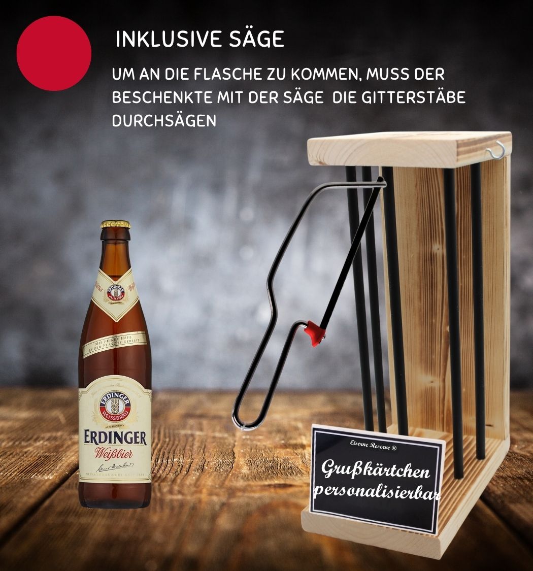 Personalisierte Geschenke Franziskaner Weissbier Eiserne Reserve Black Edition - mit Namen