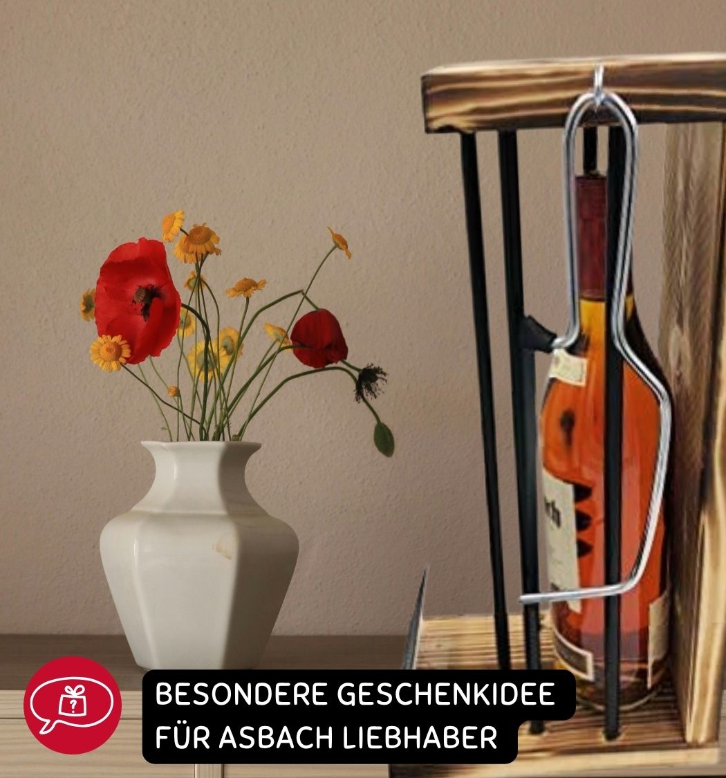 Asbach Uralt - 70 Happy Birthday - Eiserne Reserve Gitterkäfig Geschenk 70. Geburtstag