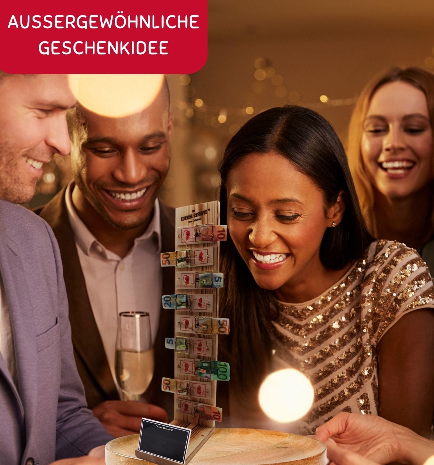 21 Happy Birthday - Eiserne Reserve Mausefalle Deluxe 9er Geldgeschenk 21. Geburtstag