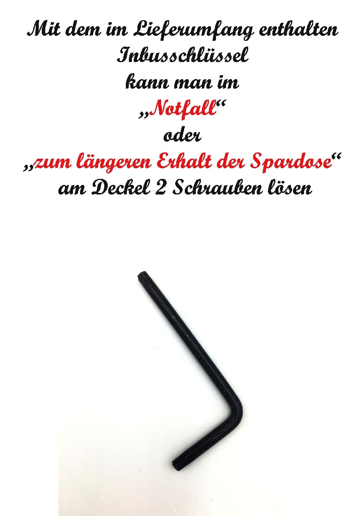 Alles Gute zur Konfirmation Eiserne Reserve Spardose Geldgeschenk Sparbüchse