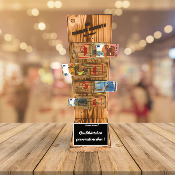 Herzlichen Glückwunsch zur Gesellenprüfung - Eiserne Reserve Mausefalle Geldgeschenk zur Gesellenprüfung