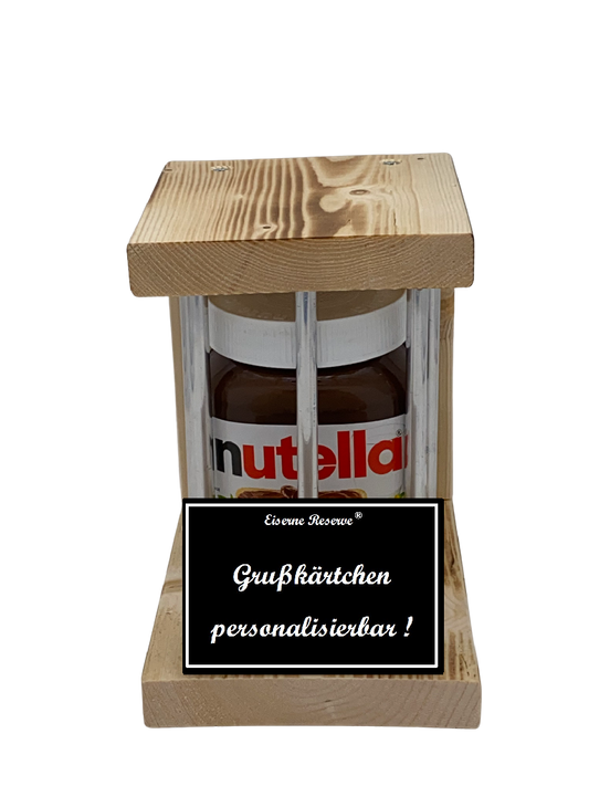 Nutella - Notfall Reserve - Metallstäbe - Personalisierbar - Nutella Geschenk