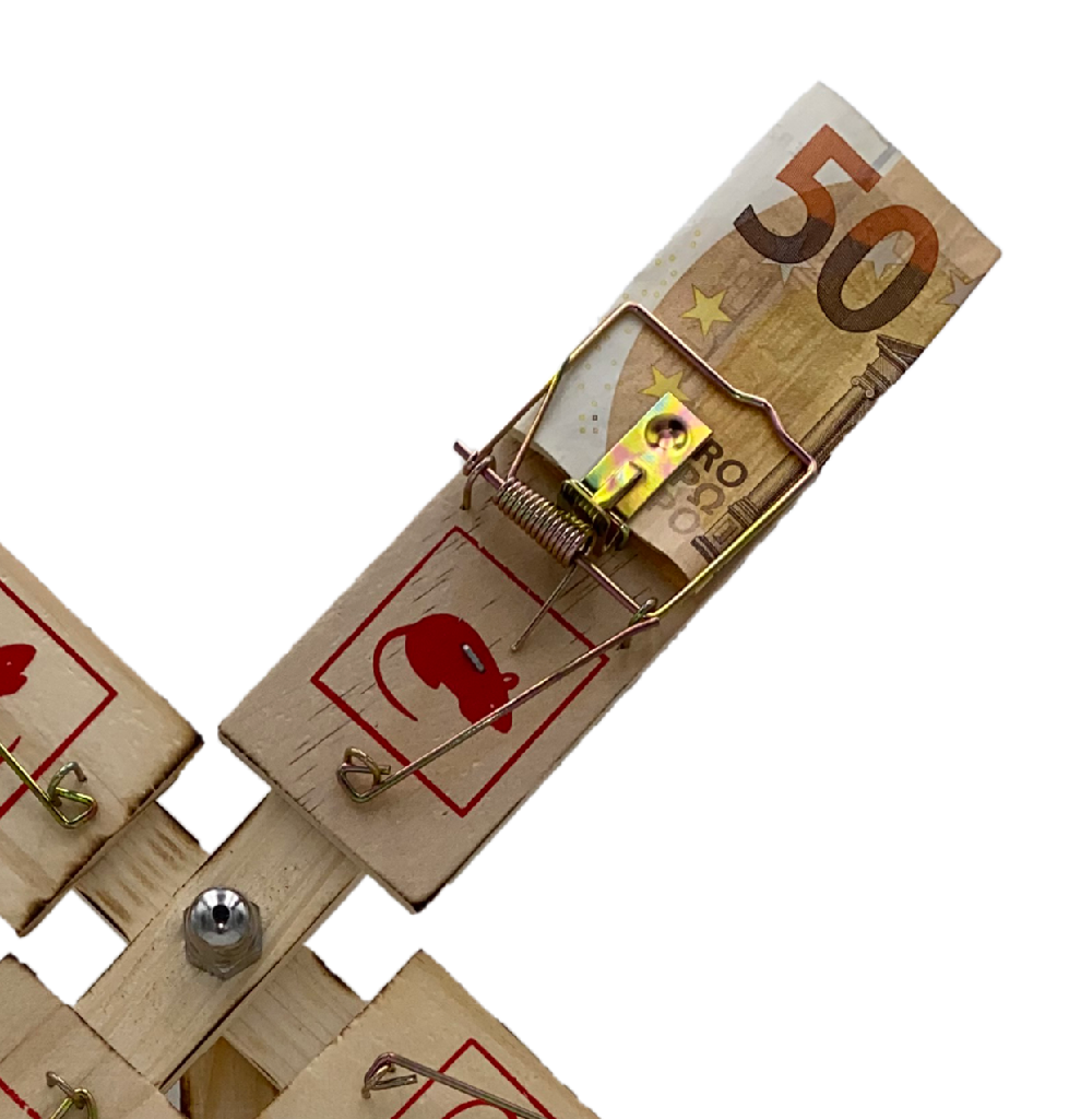 Eiserne Reserve Alles Gute zur Wohnungseinweihung - Windmühle Geldgeschenk - Geld verschenken