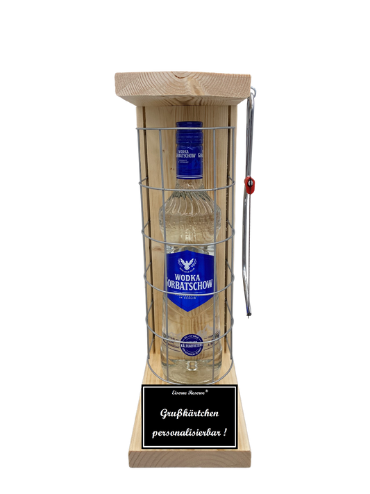 Wodka - Personalisiertes Geschenk - Eiserne Reserve Gitterkäfig