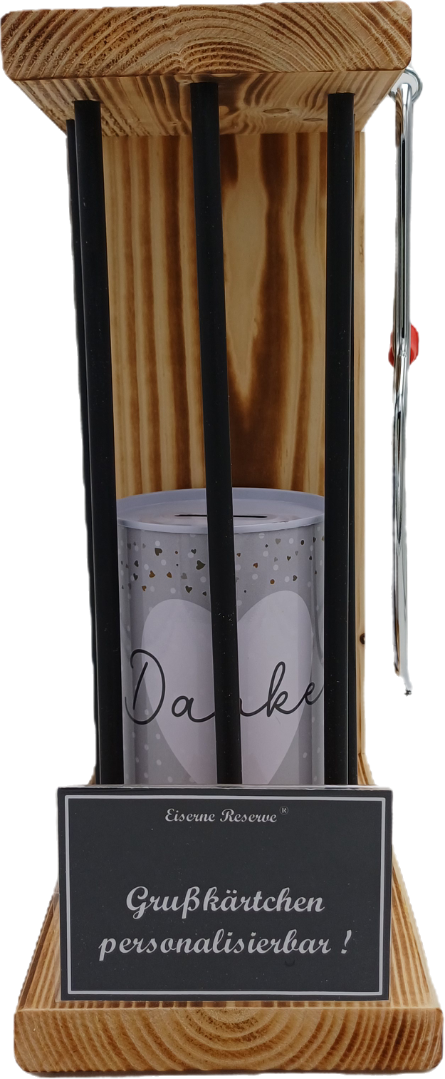 Spardose - Originelles Geldgeschenk zum Aufsägen - Lustige Geschenkidee für Geburtstag, Hochzeit, Weihnachten, Männer & Frauen, Danke