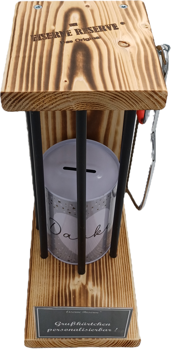 Spardose - Originelles Geldgeschenk zum Aufsägen - Lustige Geschenkidee für Geburtstag, Hochzeit, Weihnachten, Männer & Frauen, Danke