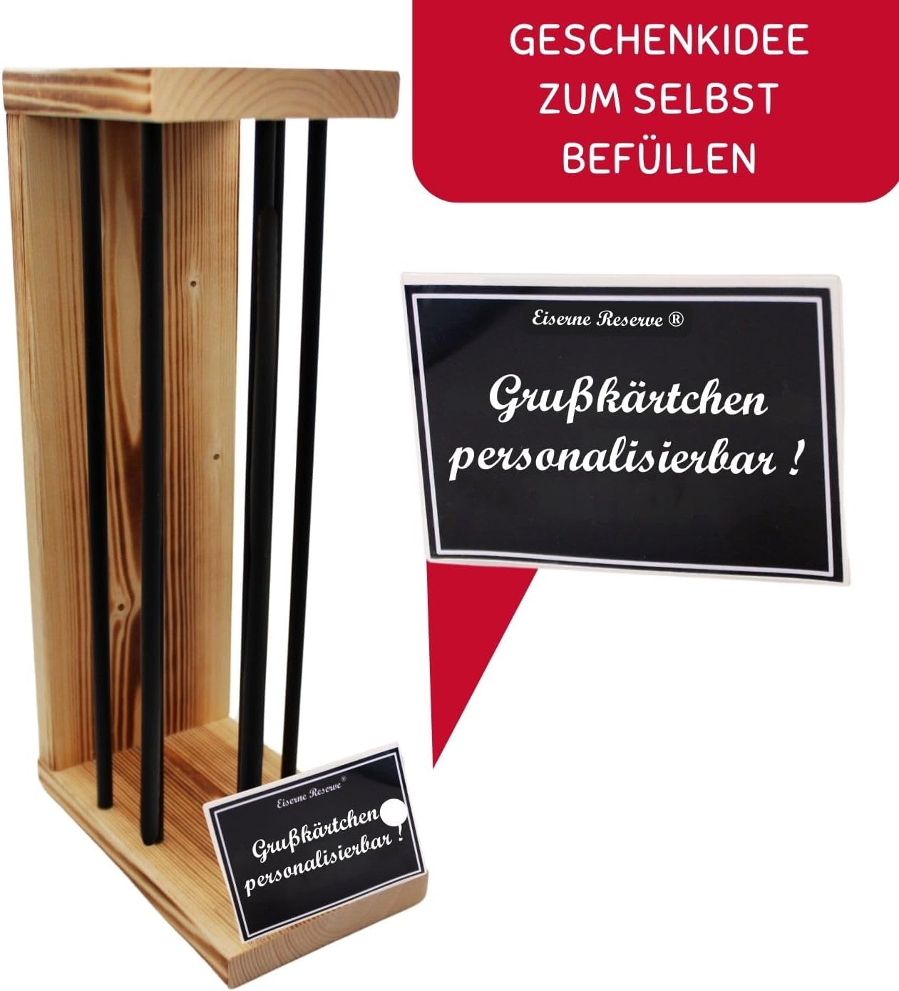 Pringles,Eiserne Reserve" - Lustiges Geschenk mit Säge zum Freisägen I Originelle Geschenkidee für Männer & Frauen I Geburtstag, Vatertag, Weihnachten, personalisierbar