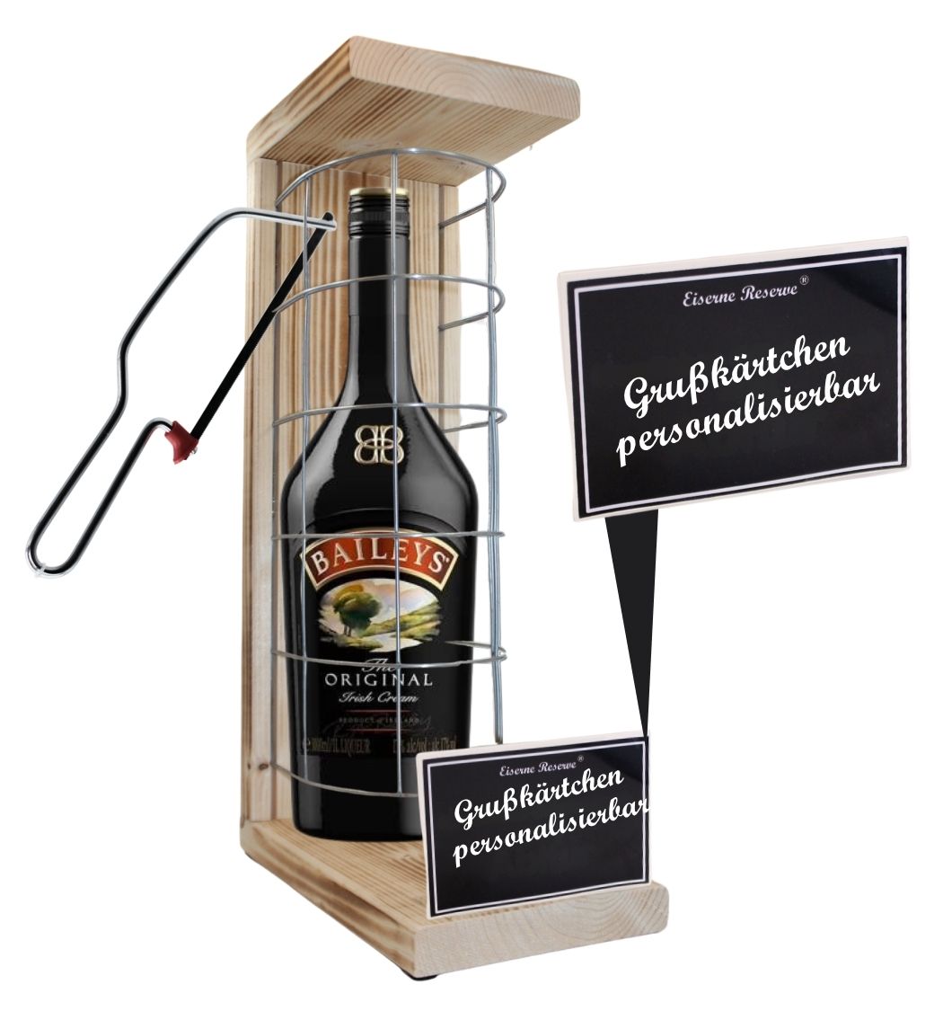 Personalisierte Geschenke Baileys Eiserne Reserve Gitterkäfig - mit Namen