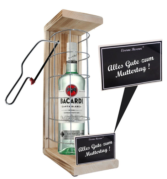 Bacardi - Alles Gute zum Muttertag - Eiserne Reserve Gitterkäfig Geschenk zum Muttertag