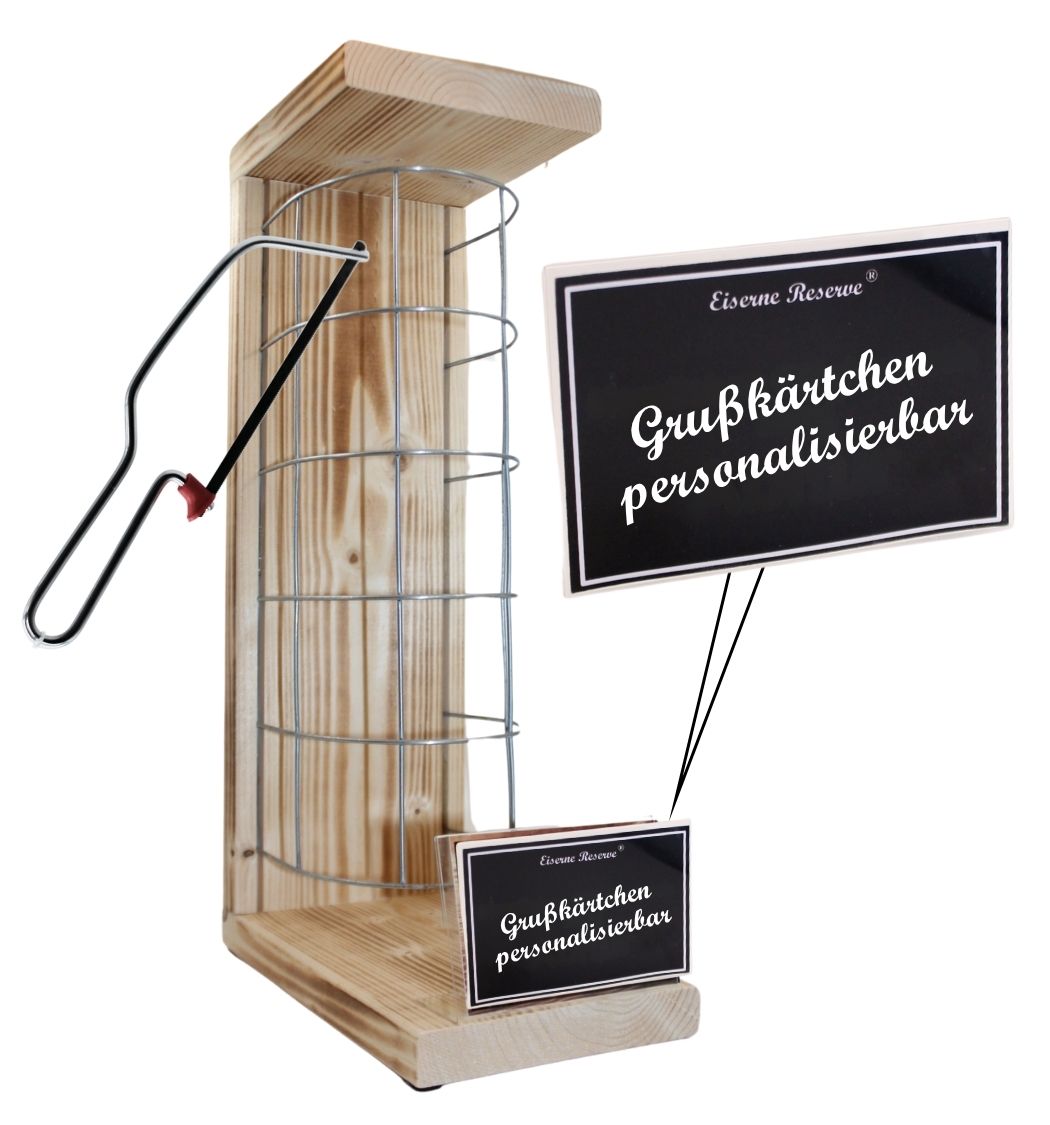 Personalisierte Geschenke Eiserne Reserve - Gitterkäfig - Rohling Größe M zum SELBST BEFÜLLEN - Geschenkidee