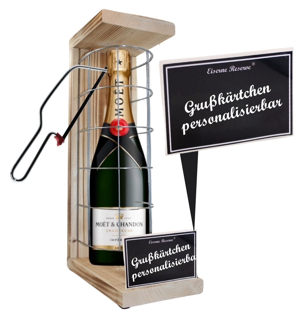 Personalisierte Geschenke Moet Eiserne Reserve Gitterkäfig - mit Namen