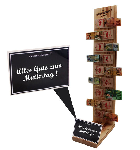 Alles Gute zum Muttertag - Eiserne Reserve - Mausefalle Deluxe Geldgeschenk - Geld verschenken