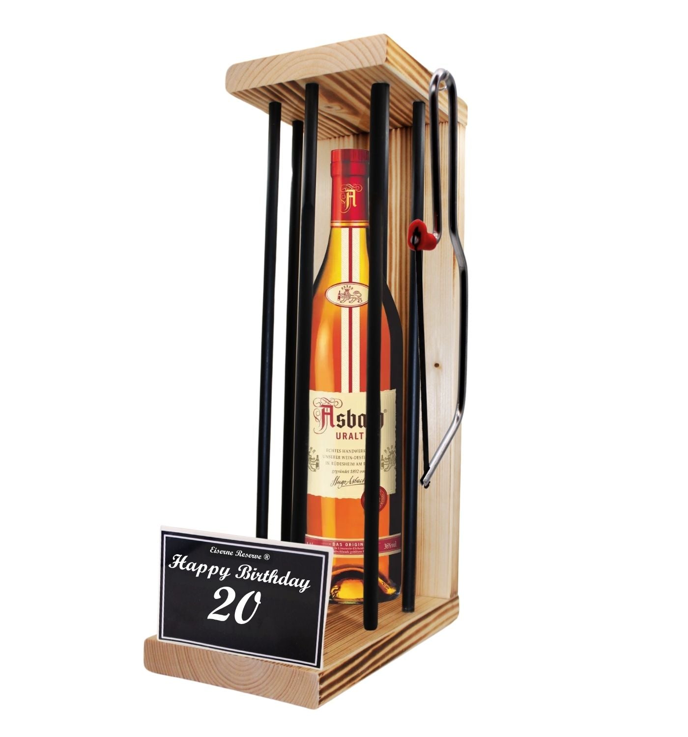 Asbach Uralt - Happy Birthday - Eiserne Reserve Black Edition - Geschenk Geburtstag