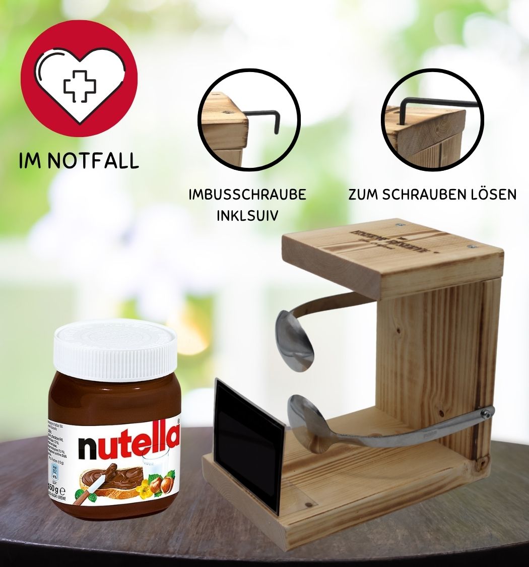 Happy Birthday 60 - Eiserne Reserve Löffel Nutella - Geburtstag - Nutella Geschenk