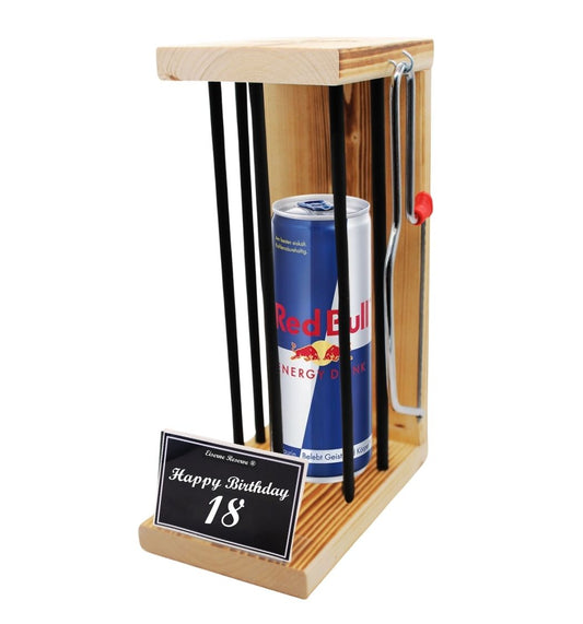 Red Bull - Eiserne Reserve - Happy Birthday 18 Geburtstag - Black Edition Red Bull - Geschenk zum 18 Geburtstag