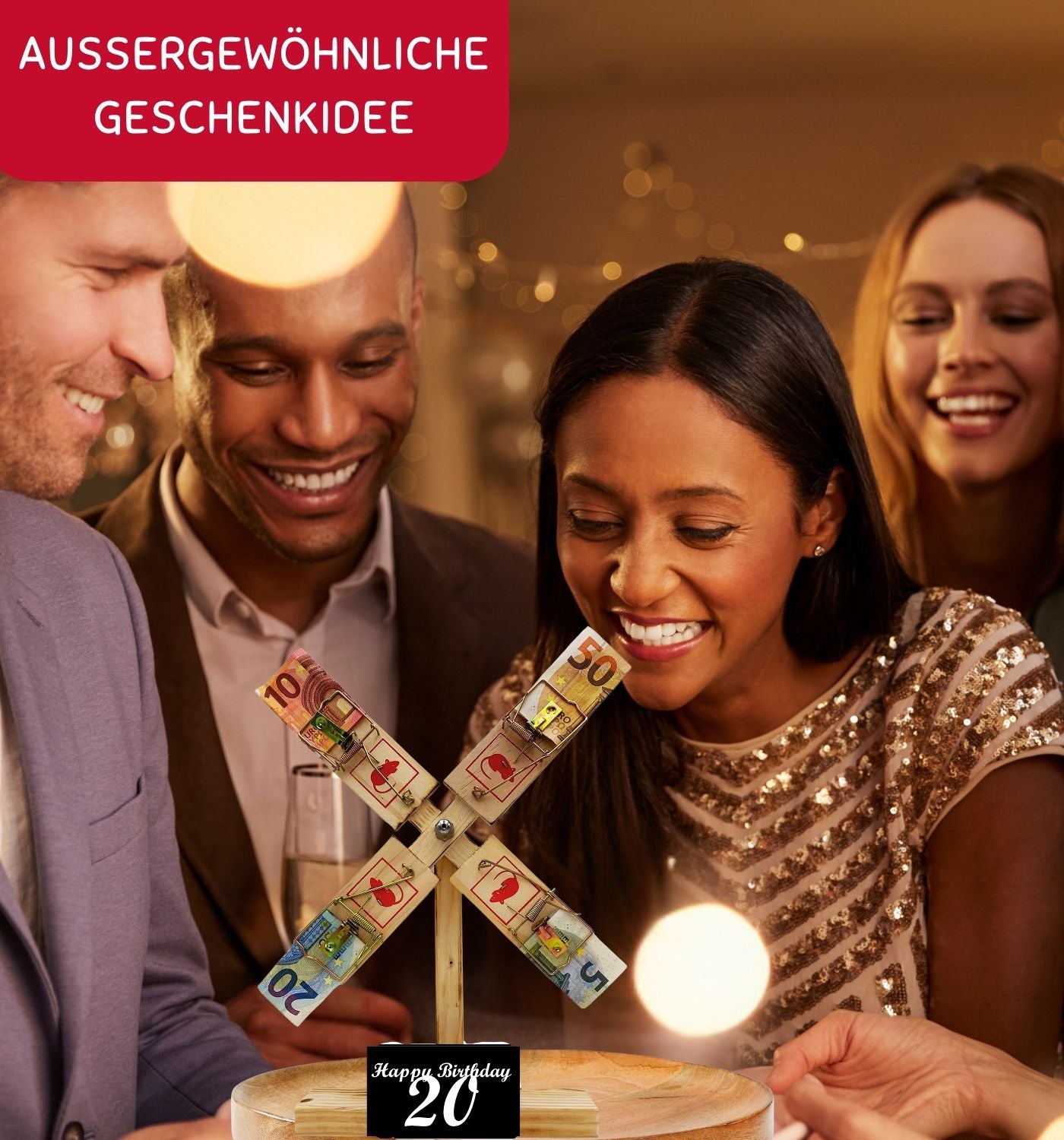 Happy Birthday 20 Geburtstag - Eiserne Reserve Windmühle - Geld verschenken