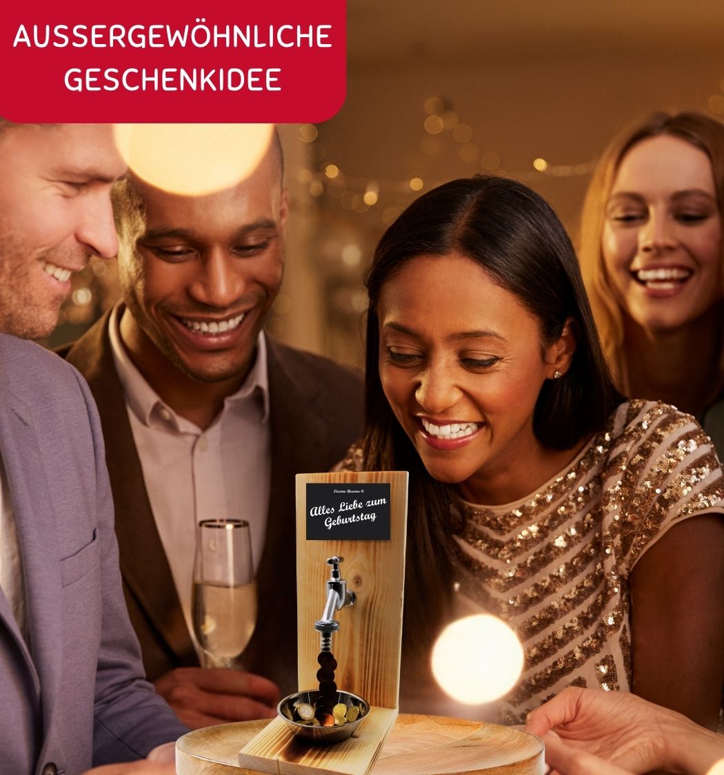 Happy Birthday 50 - Eiserne Reserve Geldhahn - Geburtstag Geldgeschenk - Geld verschenken