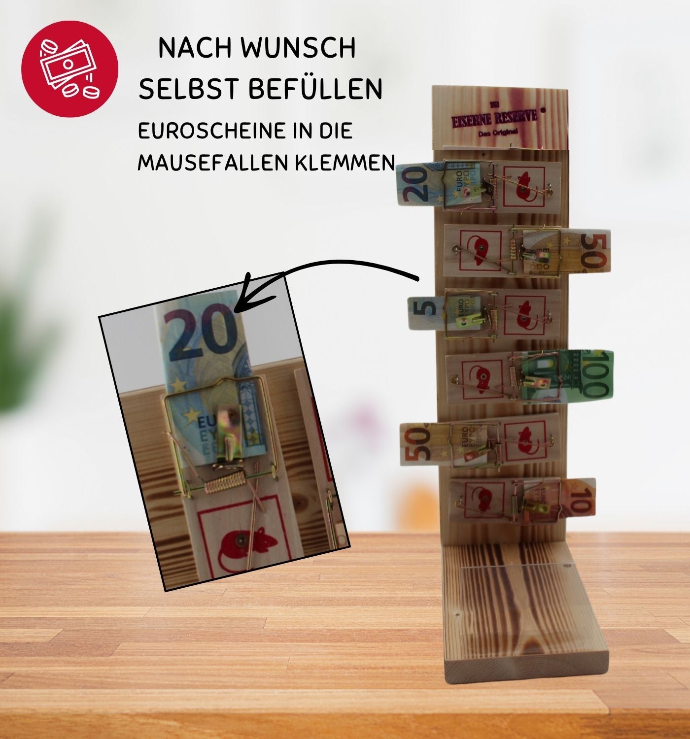 83 Happy Birthday - Eiserne Reserve Mausefalle Premium 6er Geldgeschenk 83. Geburtstag