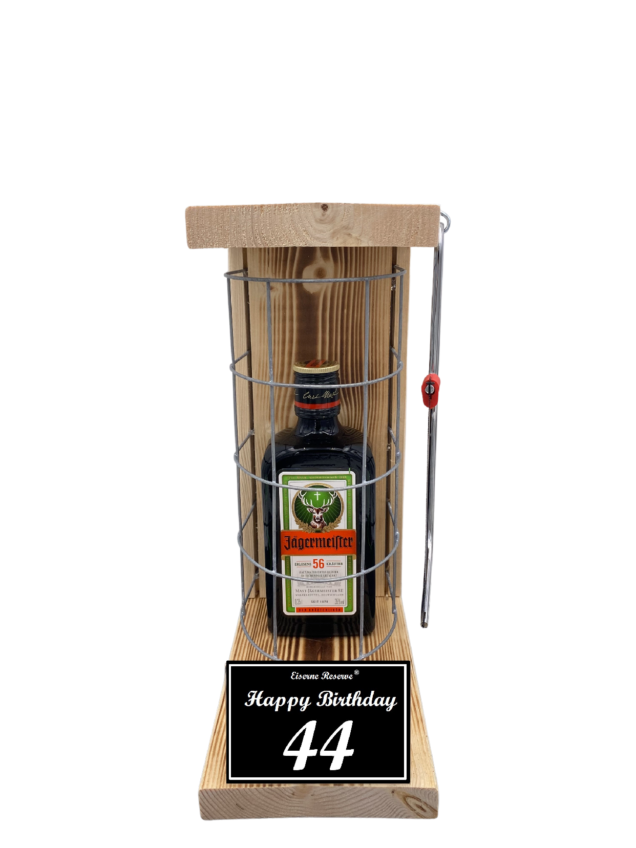 Jägermeister Geschenk zum 44 Geburtstag - Eiserne Reserve Gitterkäfig