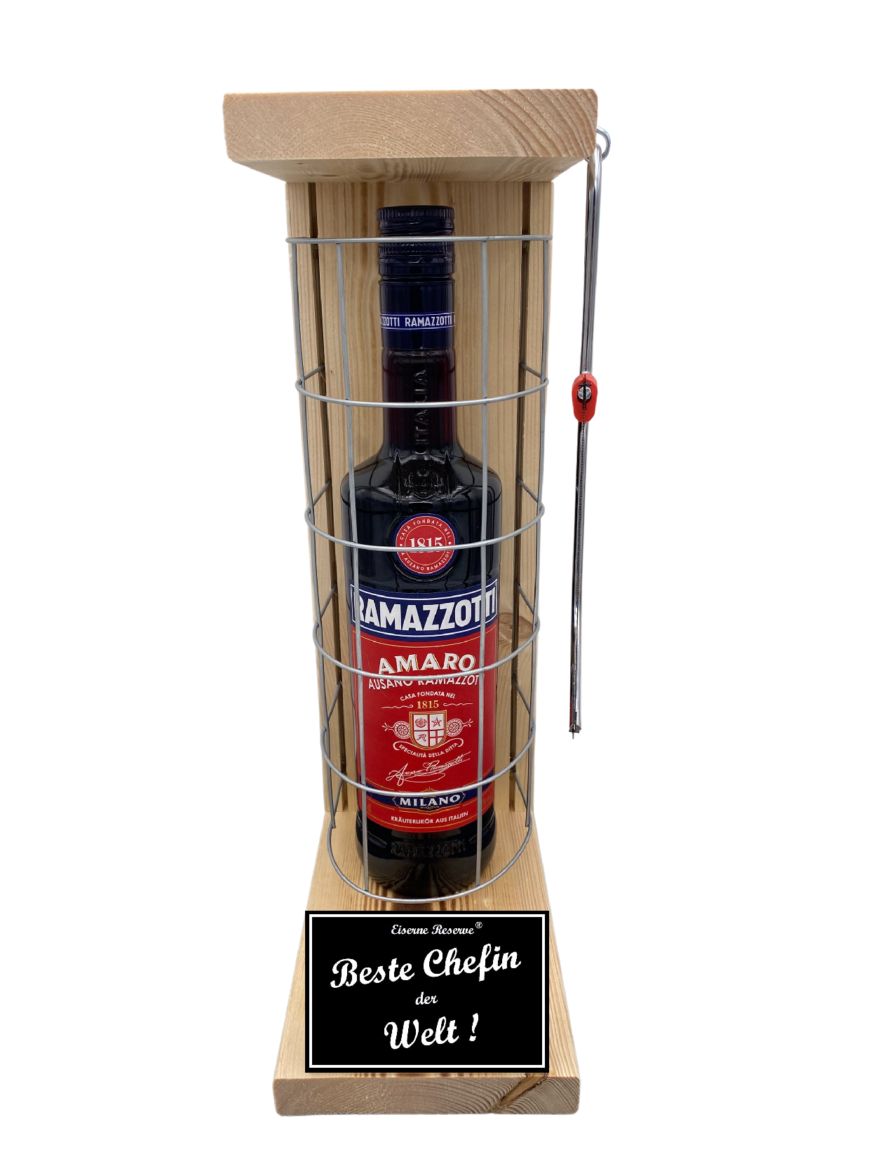 Ramazzotti Eiserne Reserve Gitterkäfig Geschenk für Chefin