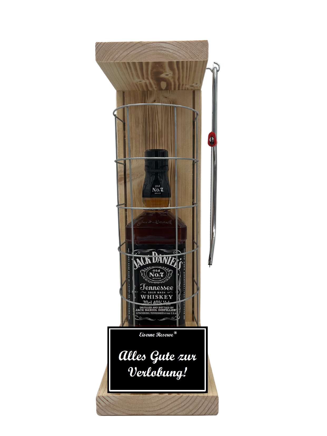 Jack Daniels Eiserne Reserve Gitterkäfig Geschenk zur Verlobung