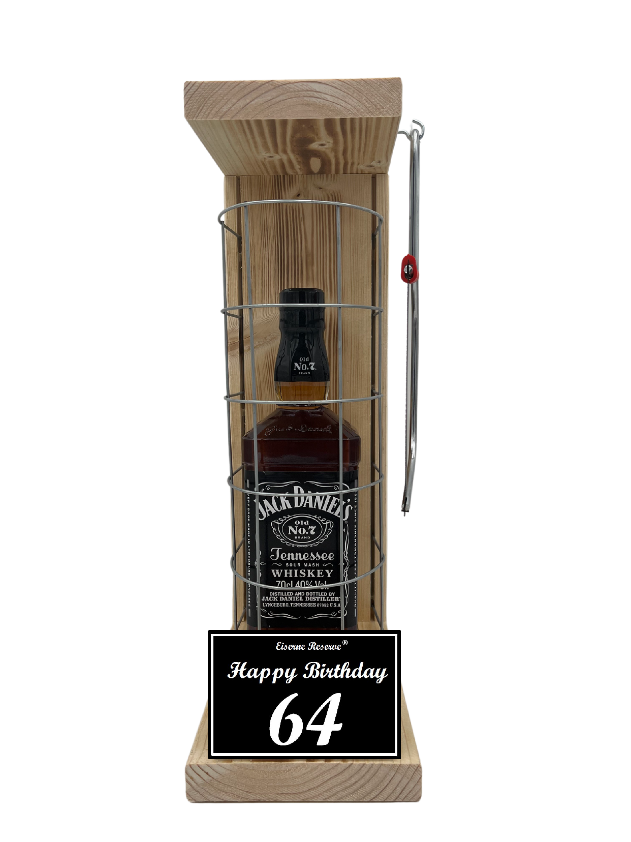 Jack Daniels Geschenk zum 64 Geburtstag - Eiserne Reserve Gitterkäfig