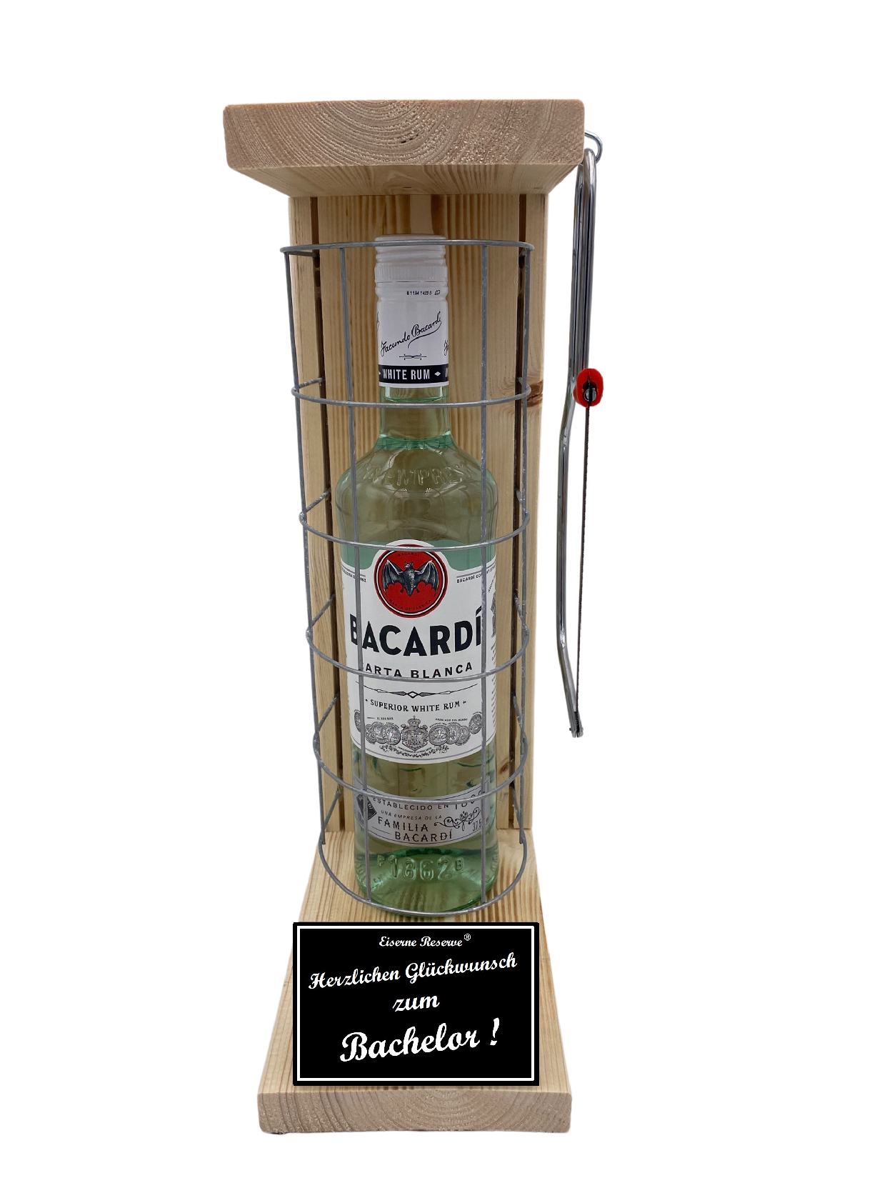 Bacardi - Geschenk zum Bachelor - Eiserne Reserve Gitterkäfig