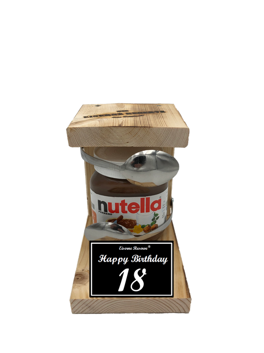 Geburtstag 18 - Eiserne Reserve Löffel Nutella - Geburtstag - Nutella Geschenk