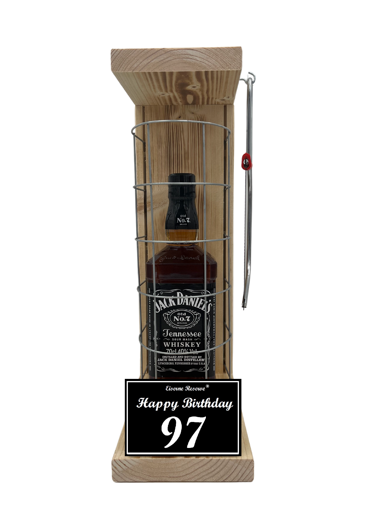 Jack Daniels Geschenk zum 97 Geburtstag - Eiserne Reserve Gitterkäfig