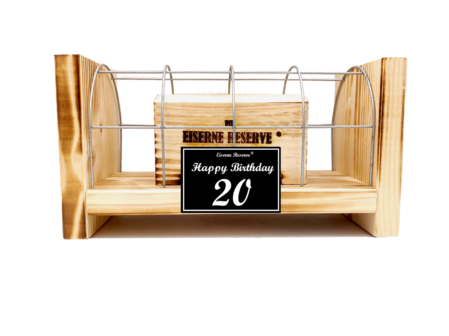 Geburtstag 20 - Eiserne Reserve Gitterbox - Geburtstag Geldgeschenk