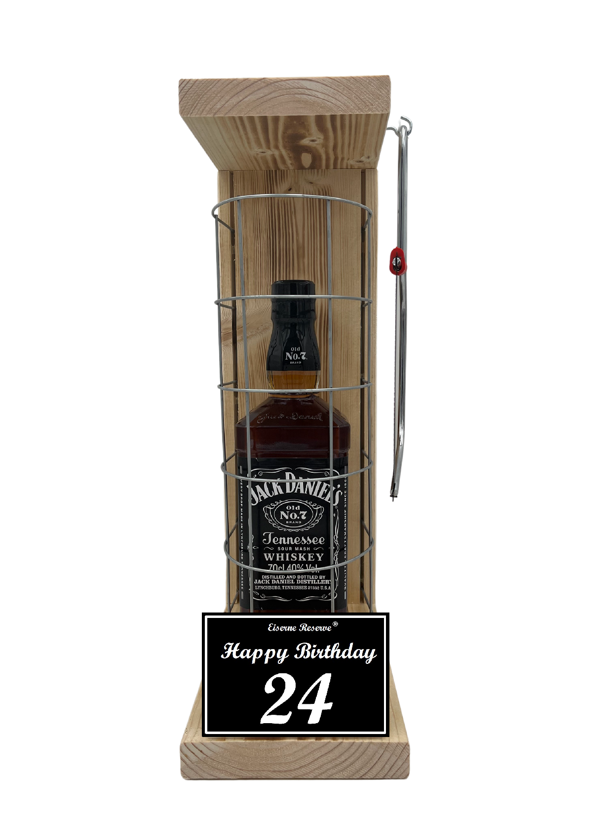 Jack Daniels Geschenk zum 24 Geburtstag - Eiserne Reserve Gitterkäfig