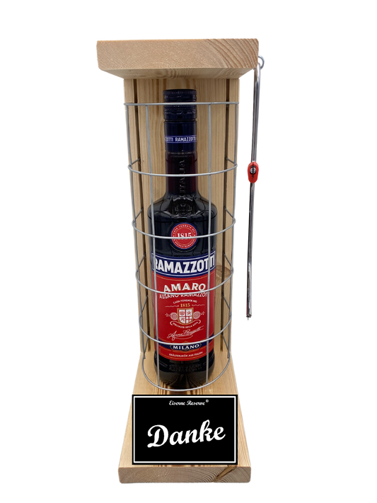 Ramazzotti Eiserne Reserve Gitterkäfig Geschenk Danke