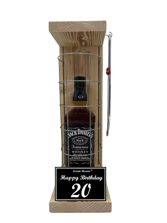 Jack Daniels Geschenk zum 20 Geburtstag - Eiserne Reserve Gitterkäfig