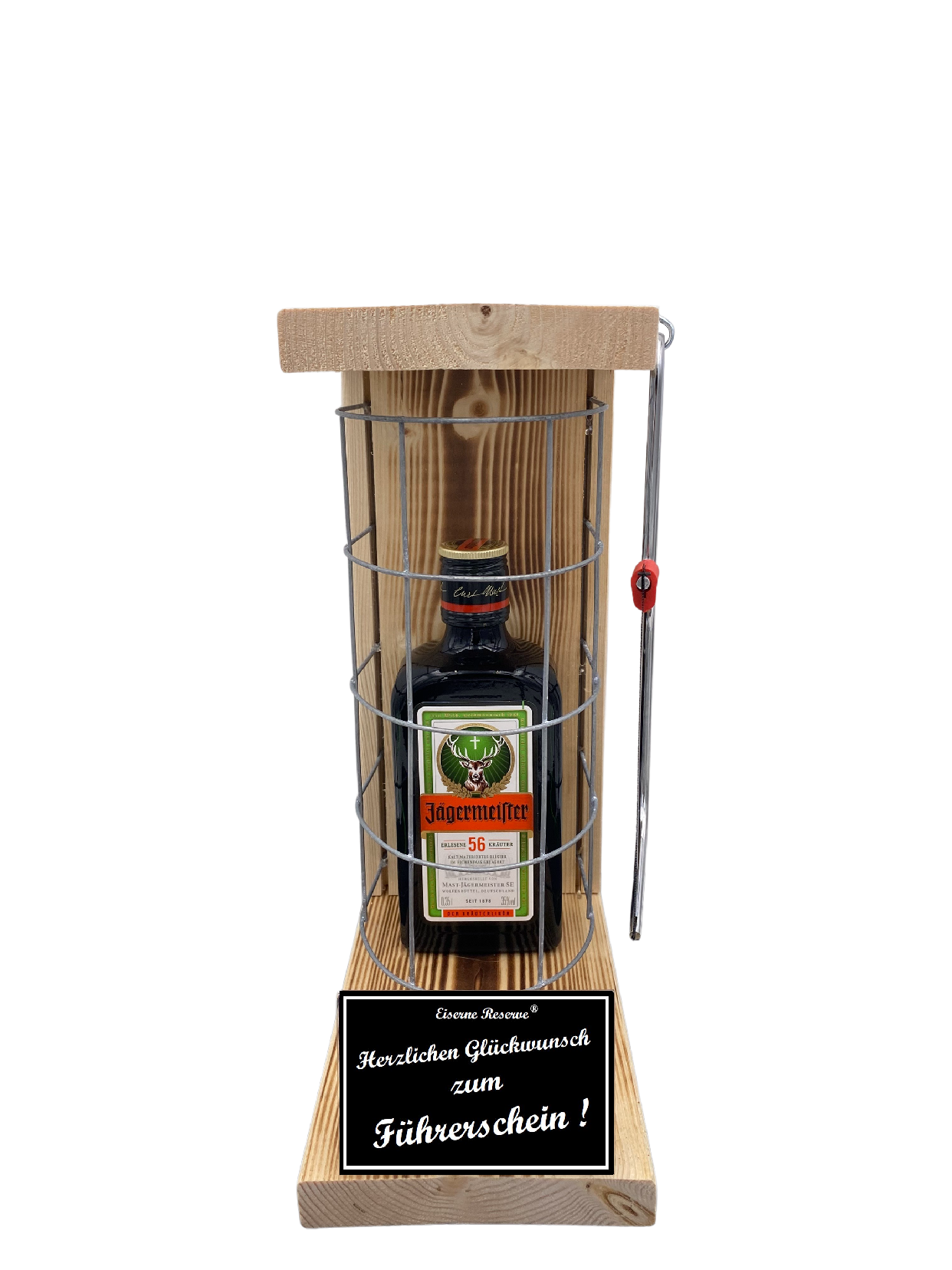 Jägermeister - Geschenk zum Führerschein - Eiserne Reserve Gitterkäfig