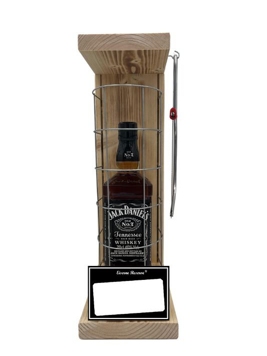 Jack Daniels Eiserne Reserve Gitterkäfig Geschenk mit eigenem Text