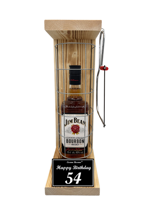 Jim Beam Geschenk zum 54 Geburtstag - Eiserne Reserve Gitterkäfig