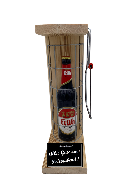 Früh KölschEiserne Reserve Gitterkäfig Geschenk zum Polterabend