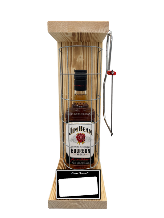 Jim Beam Eiserne Reserve Gitterkäfig Geschenk mit eigenem Text