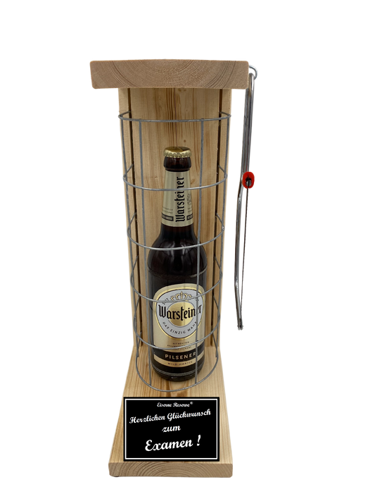 Warsteiner Pilsener - Geschenk zum Examen - Eiserne Reserve Gitterkäfig