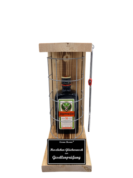 Jägermeister - Geschenk zur Gesellenprüfung - Eiserne Reserve Gitterkäfig