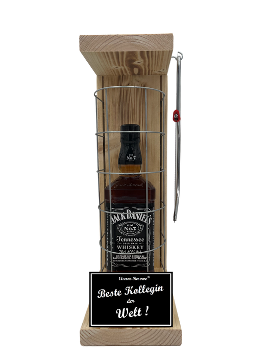 Jack Daniels Eiserne Reserve Gitterkäfig Geschenk Kollegin
