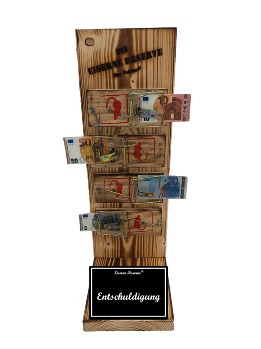 Geldgeschenk zum 81 Geburtstag - Eiserne Reserve Mausefalle