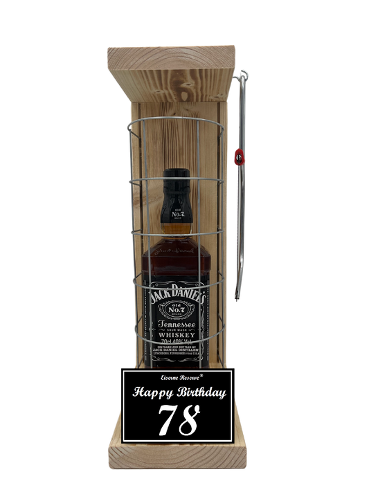 Jack Daniels Geschenk zum 78 Geburtstag - Eiserne Reserve Gitterkäfig