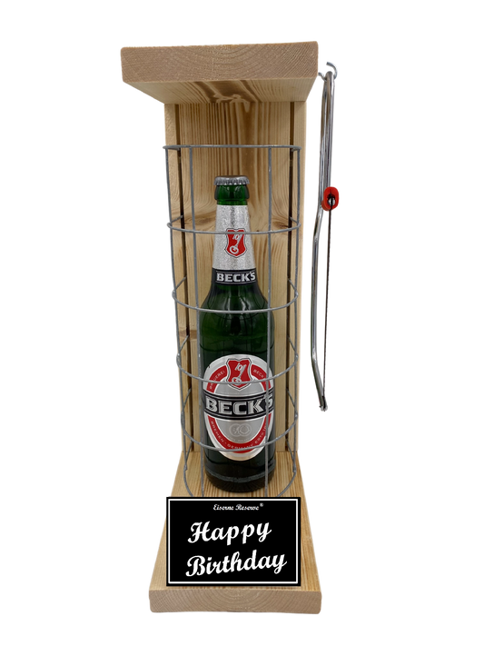 Becks Bier Geschenk zum Geburtstag - Eiserne Reserve Gitterkäfig