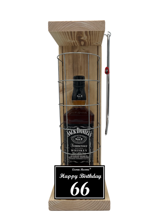 Jack Daniels Geschenk zum 66 Geburtstag - Eiserne Reserve Gitterkäfig