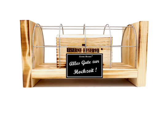 Geschenk zur Hochzeit - Eiserne Reserve Gitterbox - Geburtstag Geldgeschenk