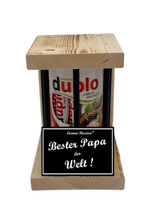 duplo Riegel - Notfall Reserve - Black Edition Papa Geschenk