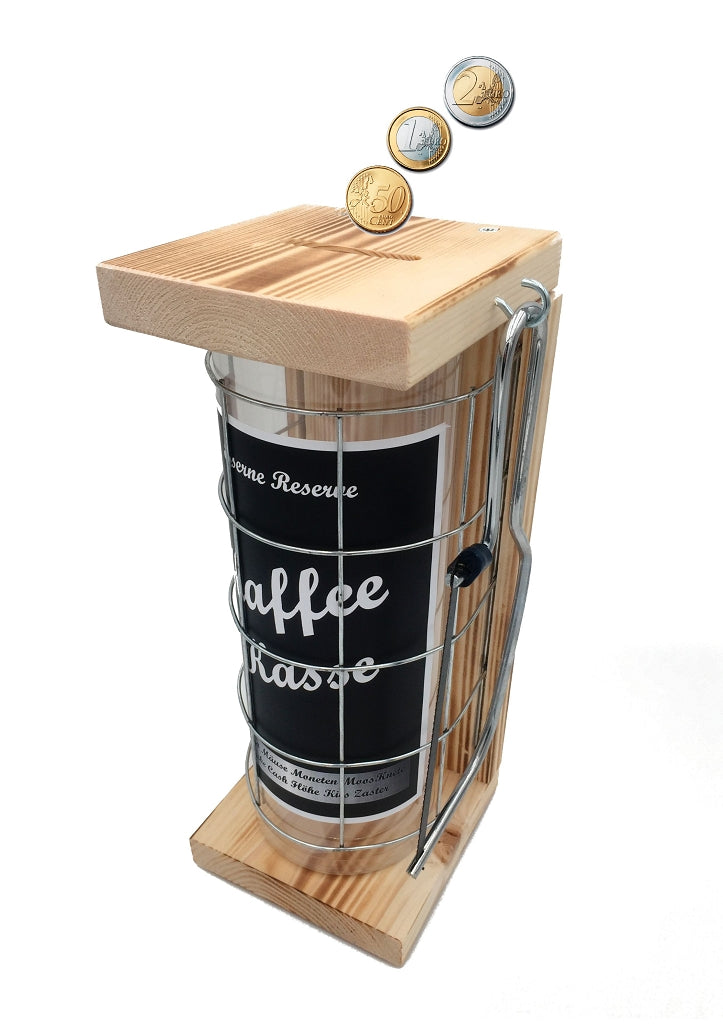 Kaffeekasse Eiserne Reserve Spardose Geld verschenken witzige Sparbüchse, Geldgeschenk