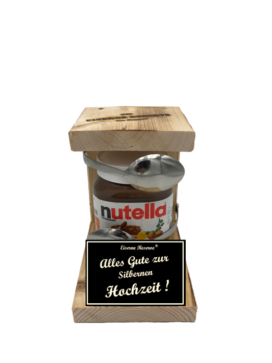 Reserve Löffel Nutella - Nutella Geschenk - Geschenk für die Silberne Hochzeit