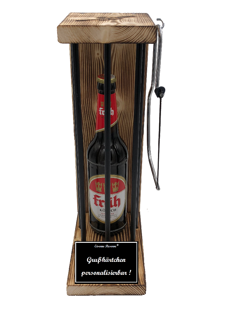 Früh Kölsch - Personalisiertes Geschenk - Eiserne Reserve Black Edition